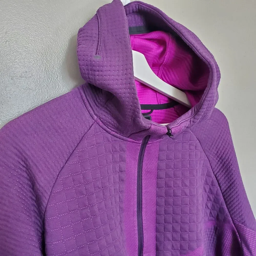 Nike Jacket Size Medium Sportswear City Ready Tech Purple Full Zip C19432-525
